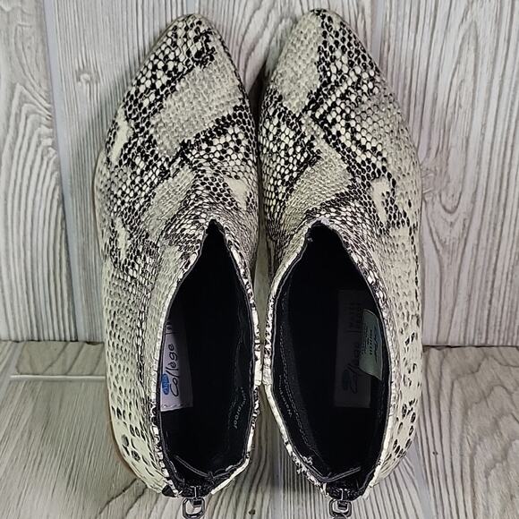 Aqua College Emily Natural Snakeprint Leather Waterproof Ankle Boot Womens 6 NEW - Picture 7 of 15